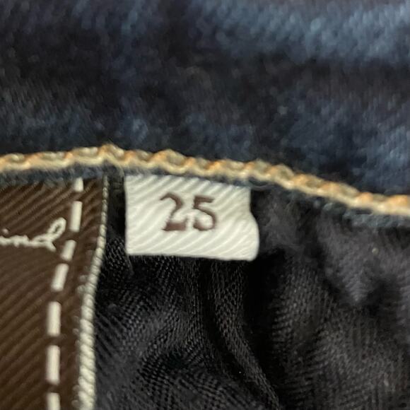 7 For All Mankind The Slim Ciggarette Skinny Jeans Size 25 - Picture 6 of 7